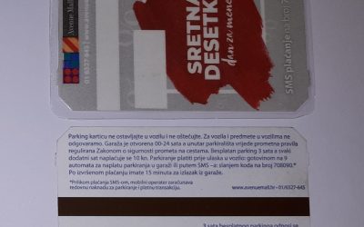 Parkirališna kartica s magnetnom trakom (1964.)